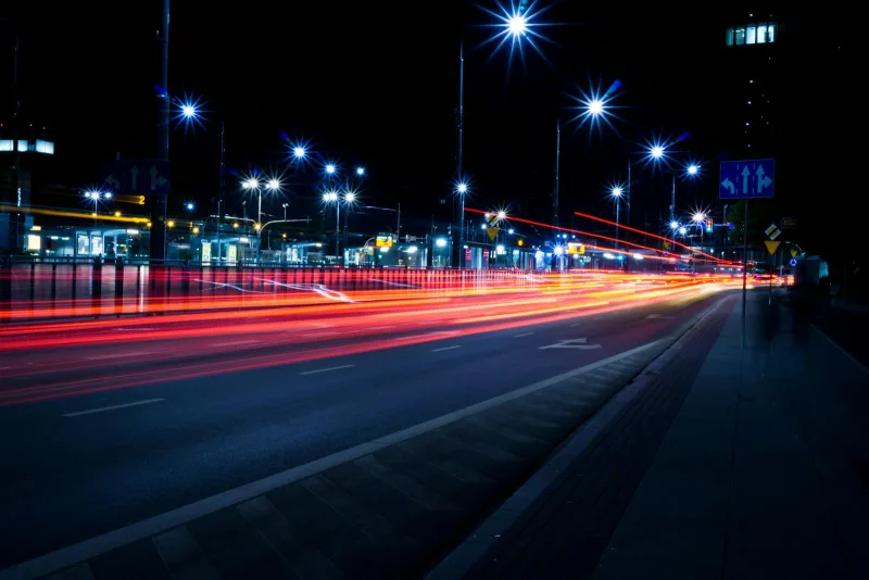 Trajets rapides en taxi de nuit